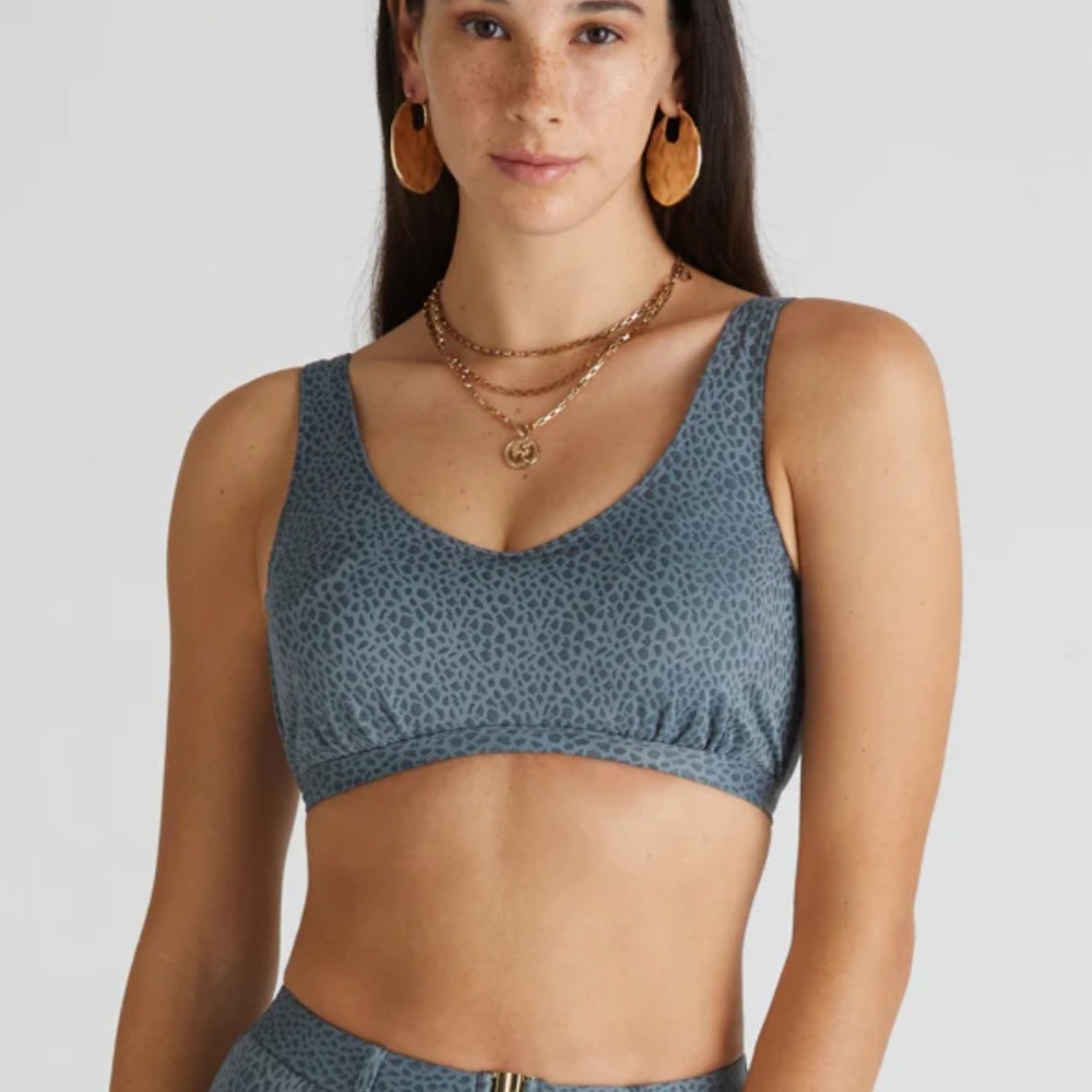 Aqua Blue Dove Print Lucy D/DD Top